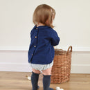 Octave Long Sleeve Blouse Linen/Cotton Navy - Baby