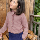 Anaïs Flanelle Pied De Poule Long Sleeve Blouse - Child