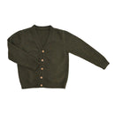 Leonard 100% Wool Fern Knit Cardigan - Child