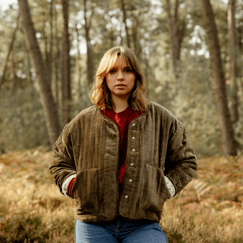 Cléophée Velours Fougère Jacket - Child