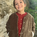 Cardigan Victoire Tricot Chataigne 100% Wool - Child