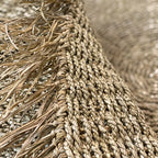 Alfombra Serifos De Fibras Naturales Con Flecos