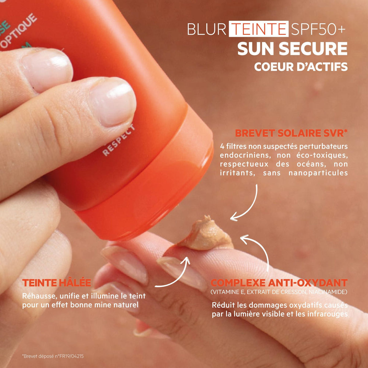 Sun Secure Blur Teinte Hale Spf50+ Crème Mousse