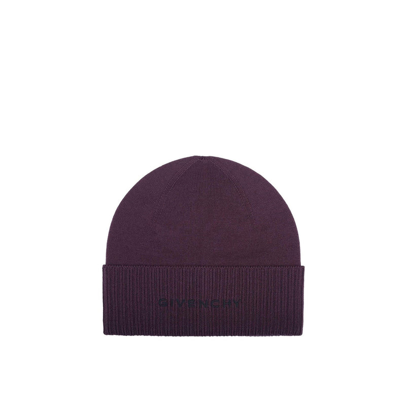 Givenchy - Bonnet Wool Logo Purple - Homme