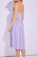 Robe Formentera - Lavender Stripes