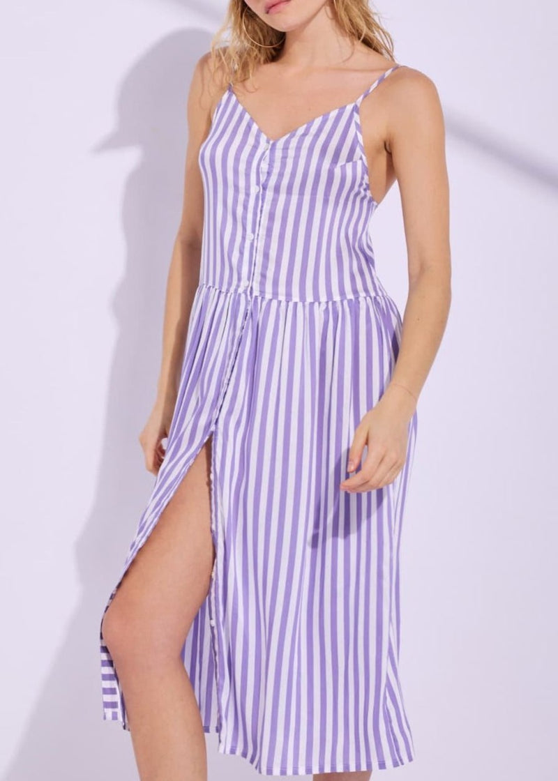 Robe Formentera - Lavender Stripes