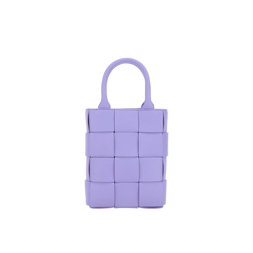 Bottega Veneta Cassette Mini Handbag - Lilac - Woman