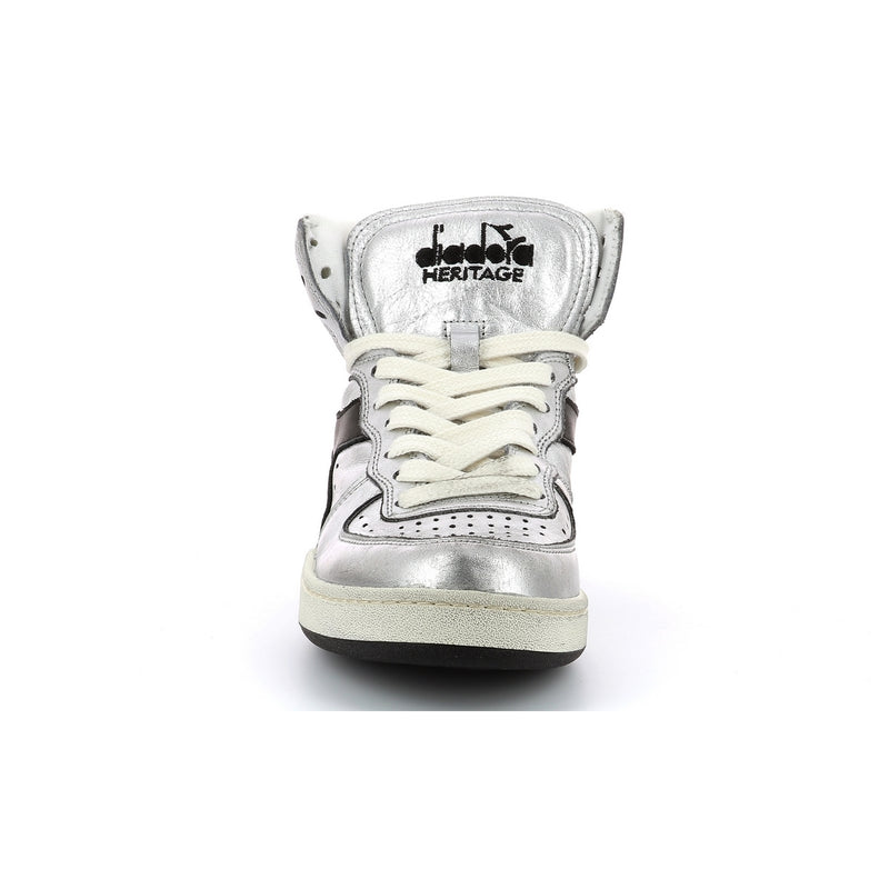 Diadora - Sneakers Haut Mi Bas Silv U W - Silver Metalized/Black - Femme