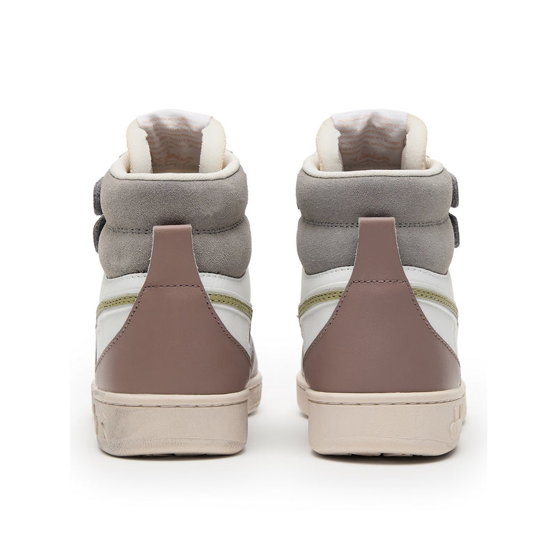 Diadora - Sneakers Haut Magic Bas Mi Iw - White/Antler/Flint Gray - Femme