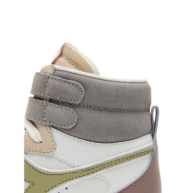 Diadora - Sneakers Haut Magic Bas Mi Iw - White/Antler/Flint Gray - Femme