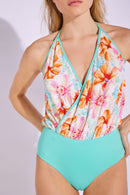 Maillot Une Pièce Blousant Camarat - Flower Smock