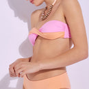 Haut De Maillot Bandeau Twist - Peach