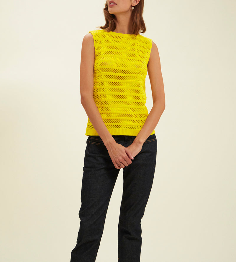 Clovis Top - Yellow
