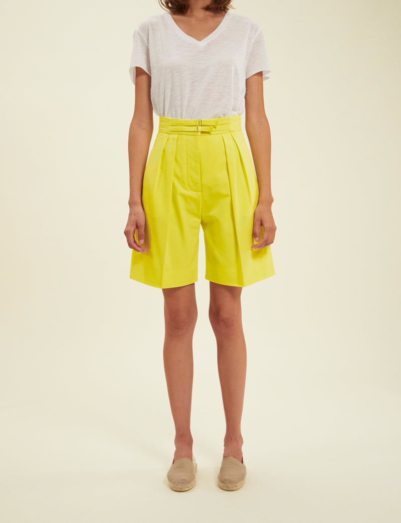 Shorts Plum - Yellow