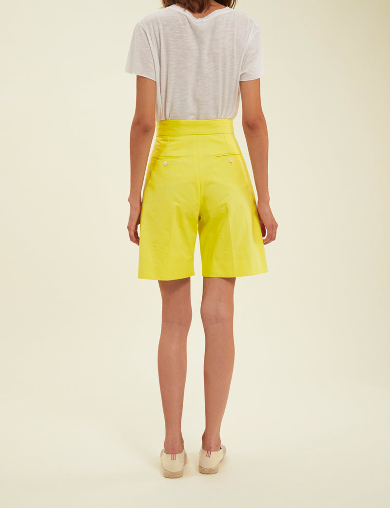 Shorts Plum - Yellow