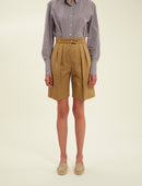 Plum Shorts - Khaki