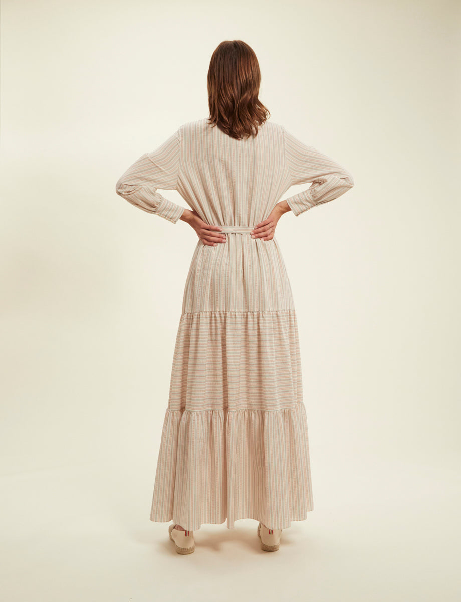 Vestido Lena - Crudo Multicolor