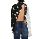Top Balenciaga Polka Dot High Neck Top - Noir - Femme