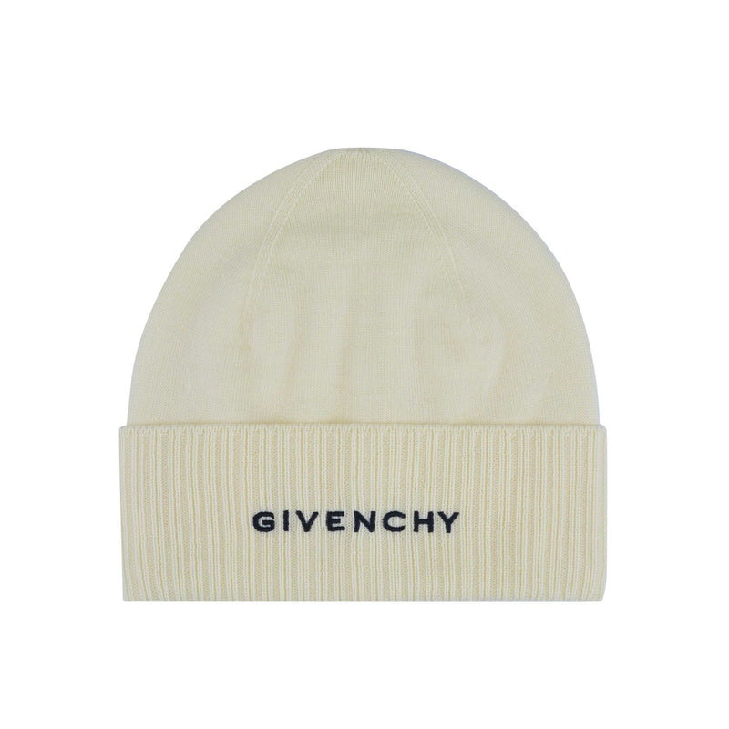 Givenchy - Bonnet Wool Logo Cream - Femme
