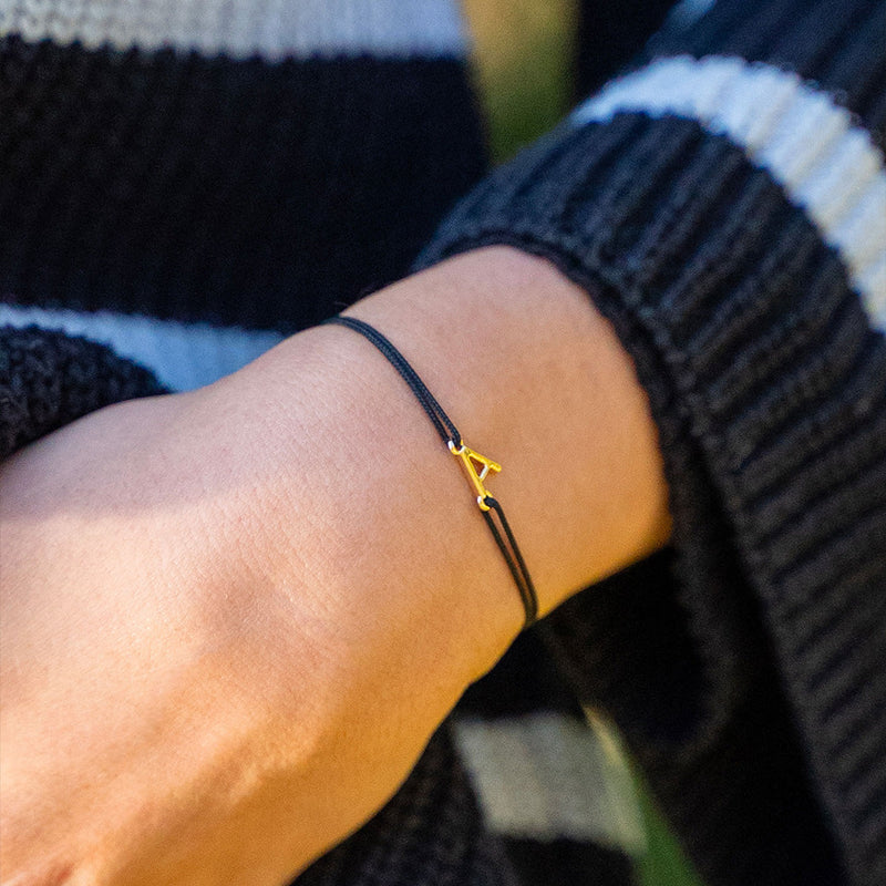 Bracelet X - Doré - Noir