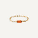 Bague Chaine Orange