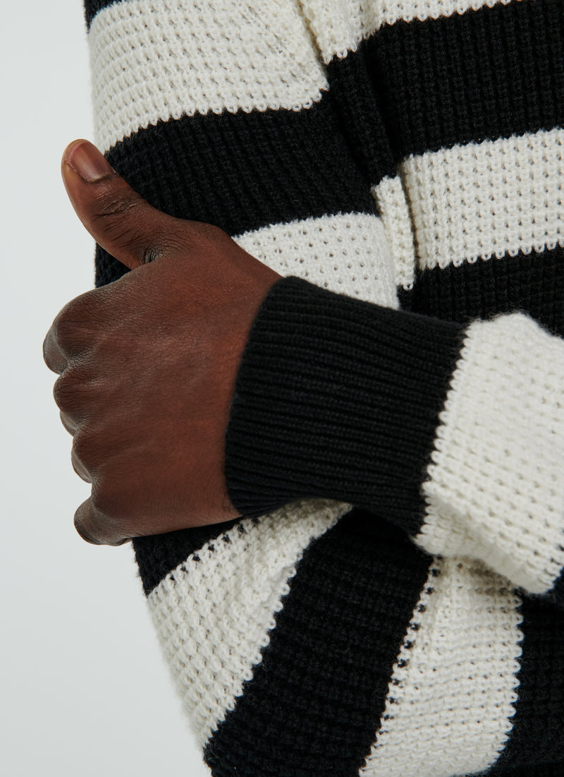 Fursac - Wool And Cotton Stripe Sweater