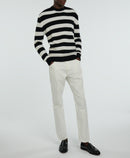 Fursac - Wool And Cotton Stripe Sweater