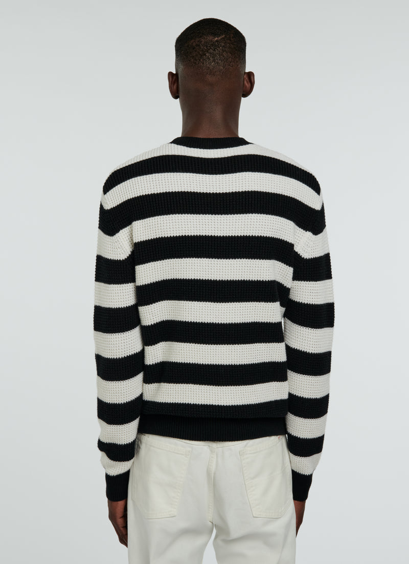 Fursac - Wool And Cotton Stripe Sweater