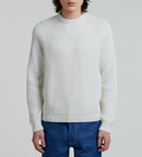 Fursac - Sweater Blanc In Wool And Cotton