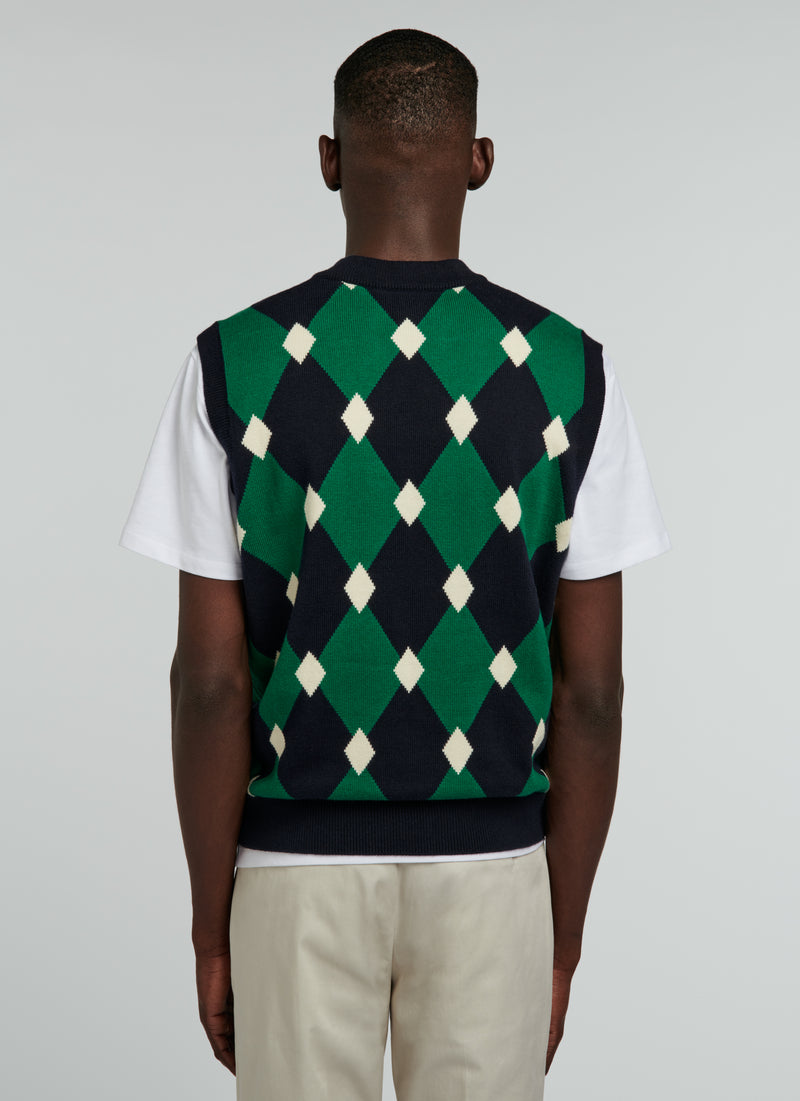 Fursac - Geometric Cotton And Cashmere Sweater