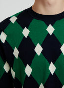 Fursac - Geometric Cotton And Cashmere Sweater