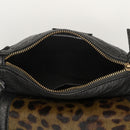 Bolso de hombro - Giulia - Negro / Verde Leopardo