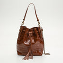 Bolso bandolera - Malia Croco - Camel