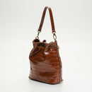 Bucket bag - Malia Croco - Camel