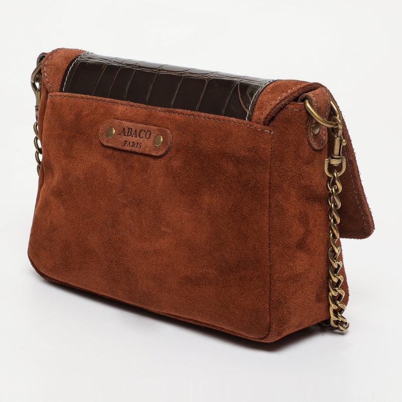 Pochette - Gaby - Marron / Imrpime Croco Marron