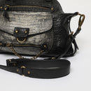 Small Handbag - Mini Odelia - Black / Grey Python Print