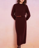 Vestido Aldina - Ciruela