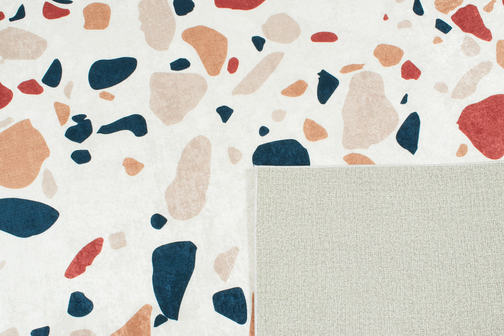 Almafie - Tapis De Salle De Bain - Polyester Imprimé - Multicolore
