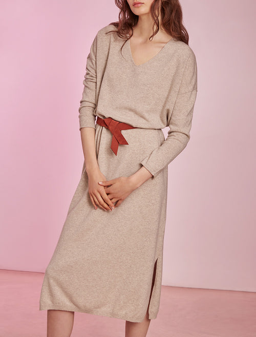 Vestido Alto - Harina