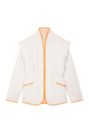 Veste La Délicate - Blanc Et Orange