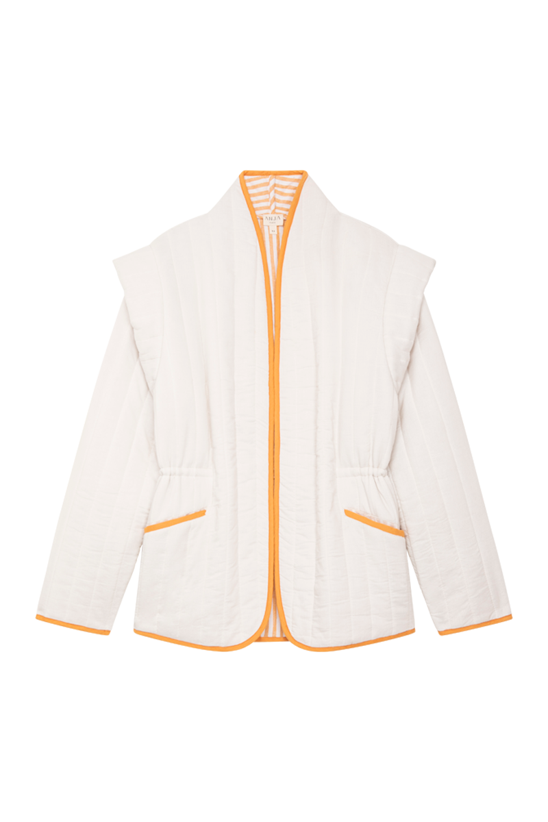 Veste La Délicate - Blanc Et Orange