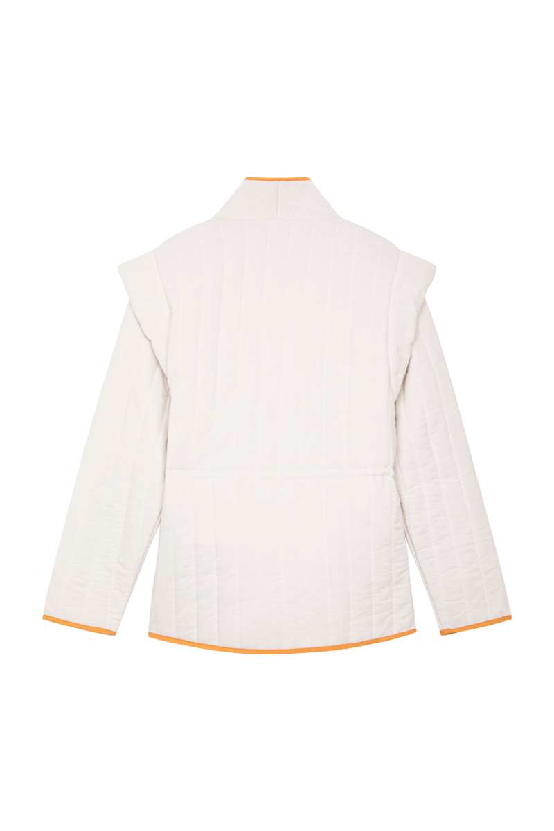 Veste La Délicate - Blanc Et Orange