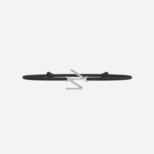 Bracelet W - Plaqué Argent - Noir