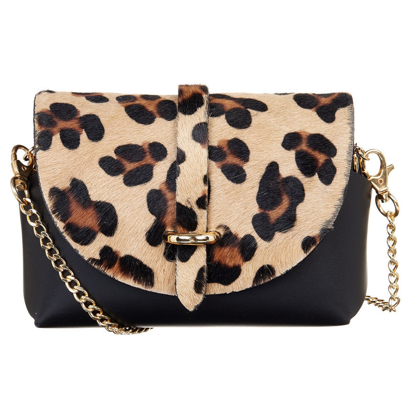 Pochette - Lina - Leopard / Noir