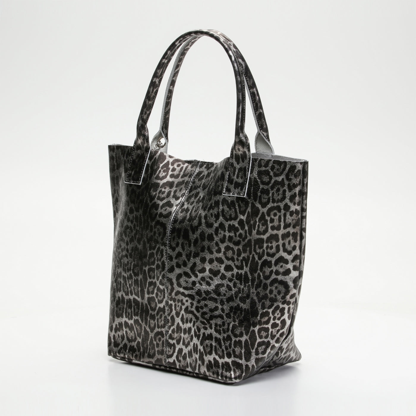 Sac À Main Yana - Motif Leopard Noir