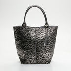Sac À Main Yana - Motif Leopard Noir