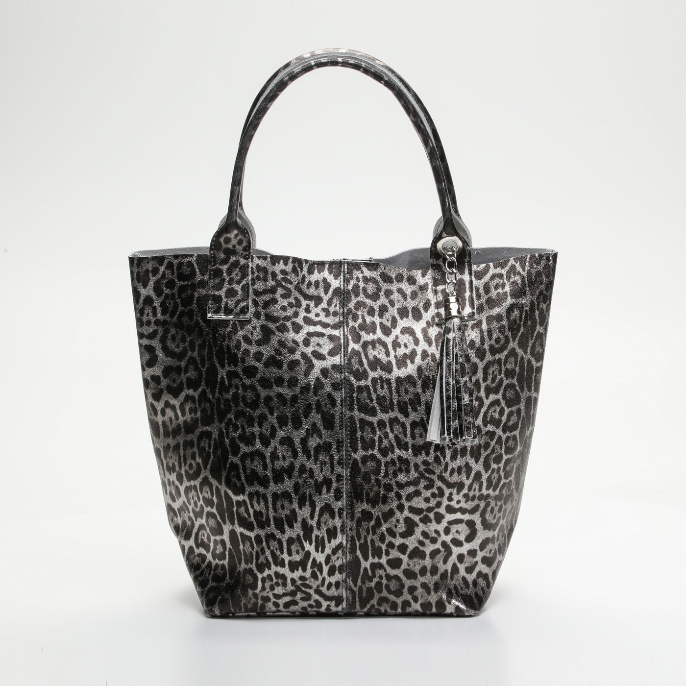Sac À Main Yana - Motif Leopard Noir
