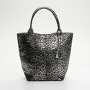 Bolso de mano - Yana - Estampado leopardo negro