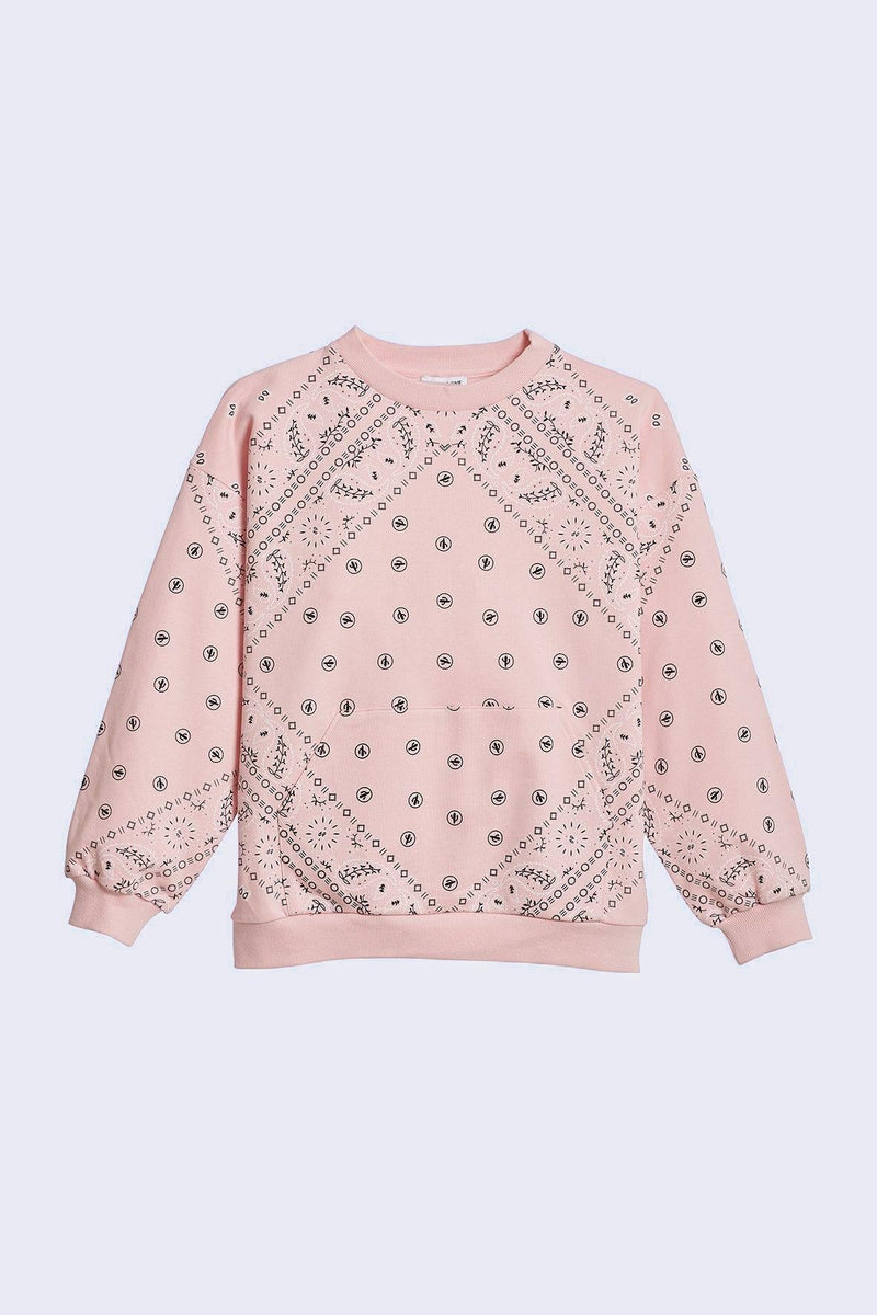 The Bradery - Sweatshirt Austin Bandana - Rose