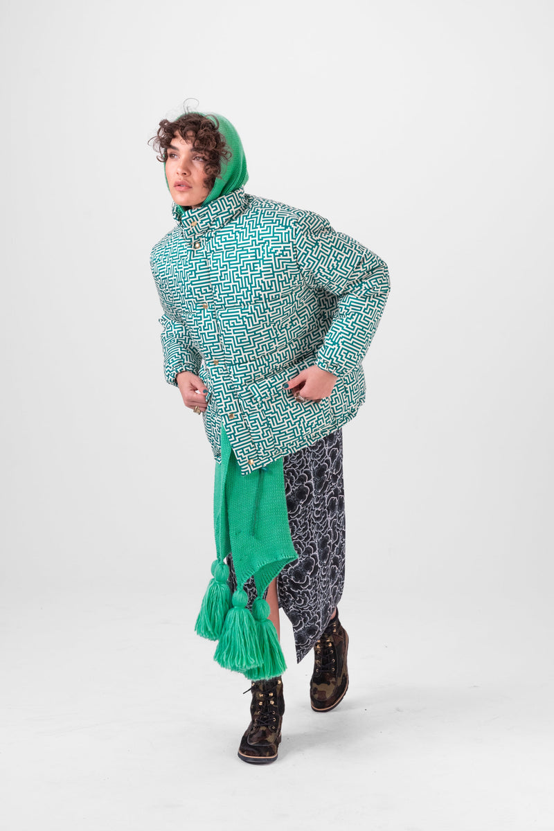 Veste Donna À Imprimé Cartes